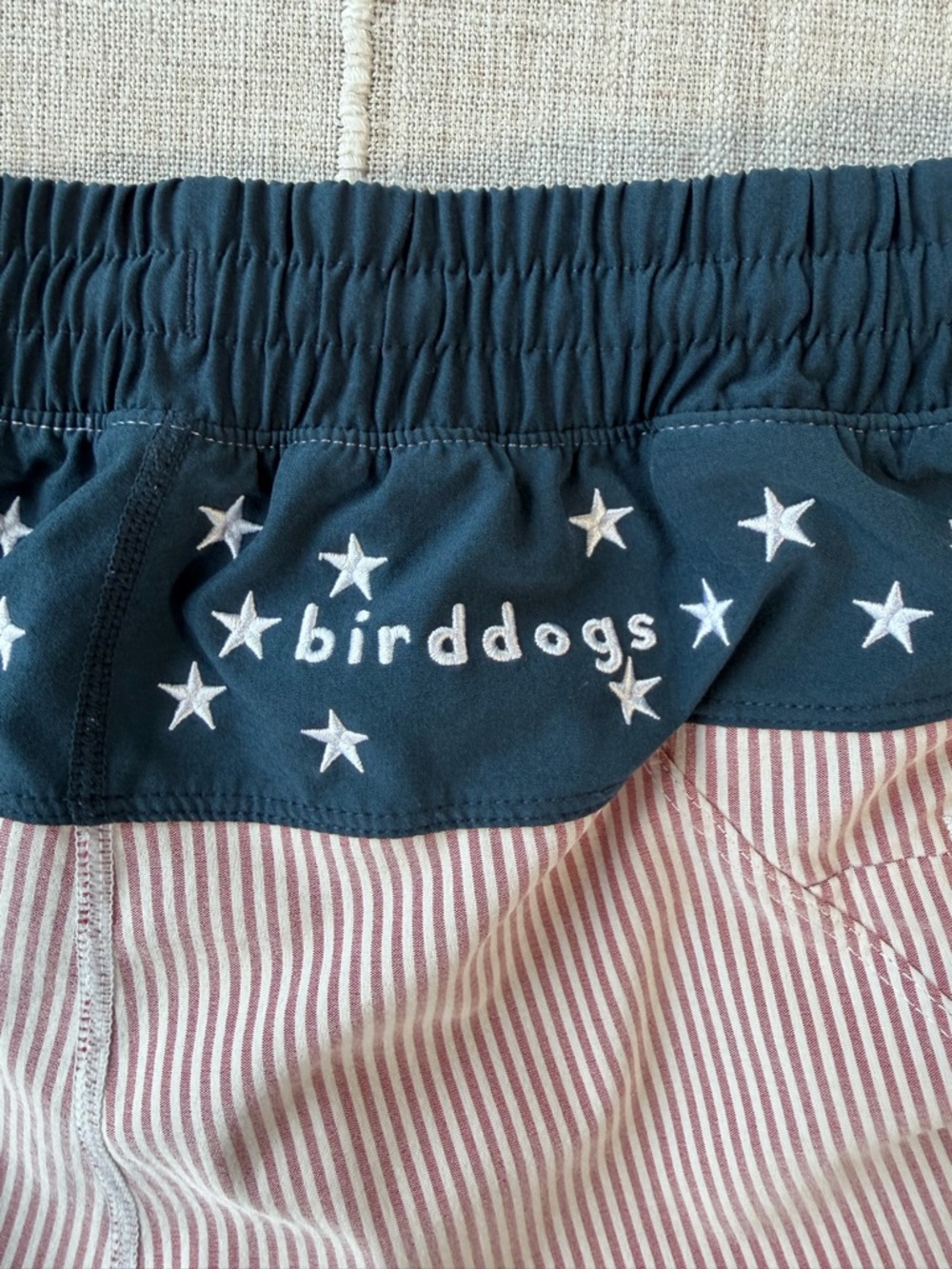 Birddogs Red White & Blue Mens Shorts built in underwear - comfort boomstick - M